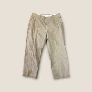 Vintage Y2K Pendleton Upcycled Cotton Chino Capri Pants Tan 36